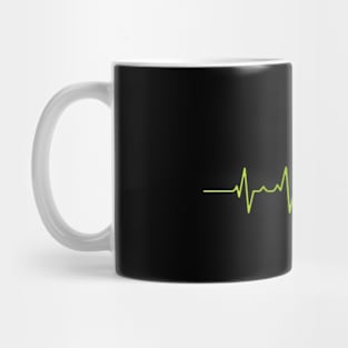 Weed Leaf Heartbeat | Weed Leaf Heartbeat | Cannabis Heartbeat Mug